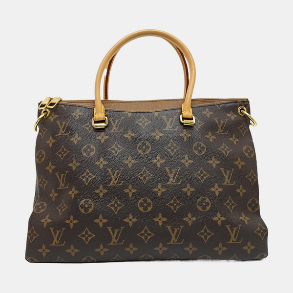 PALLAS MM Monogram Coated Canvas Brown