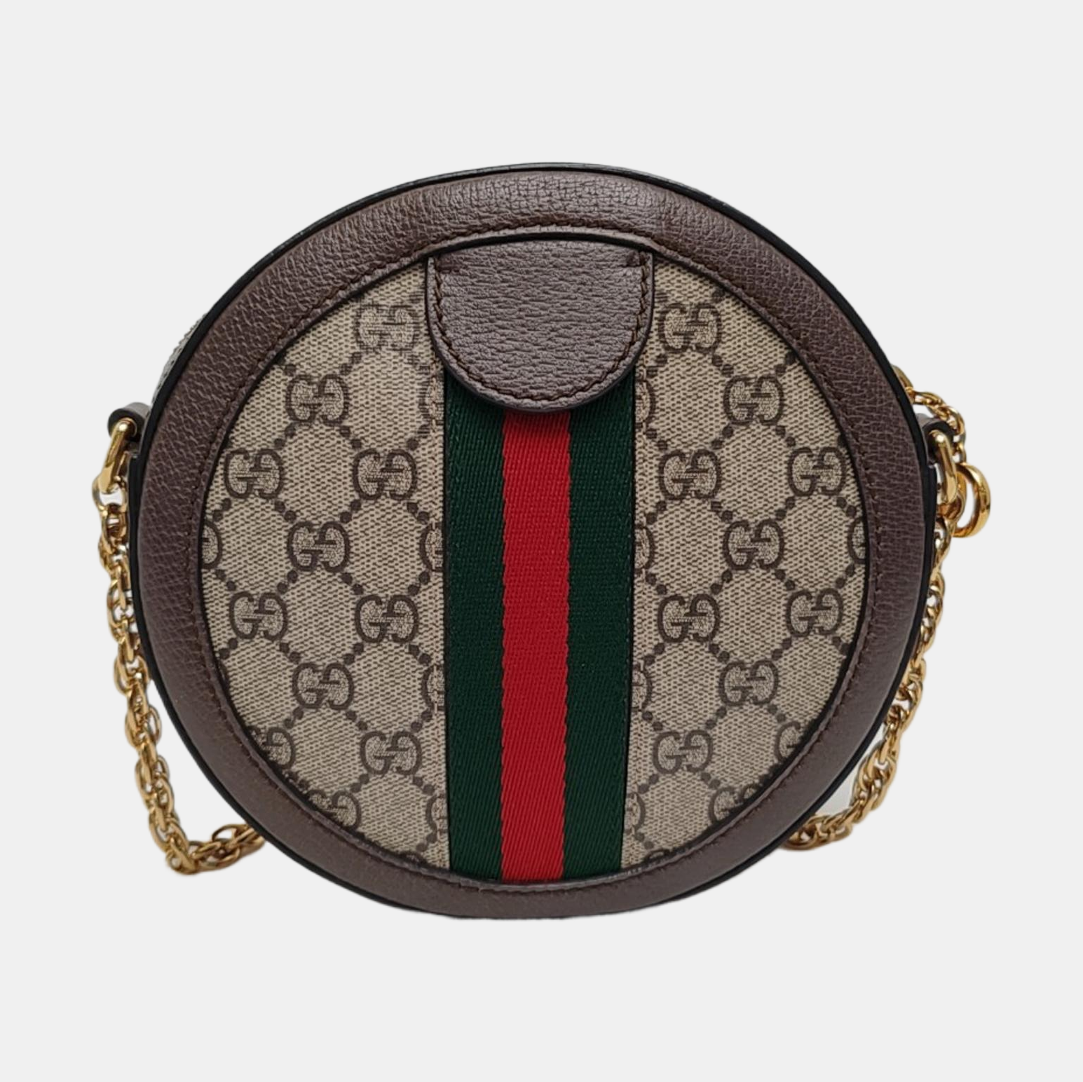Ophidia Mini Monogram Lona Revestida Beige