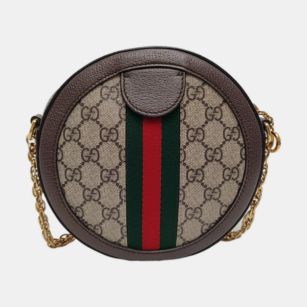 Ophidia Mini Monogram Lona Revestida Beige