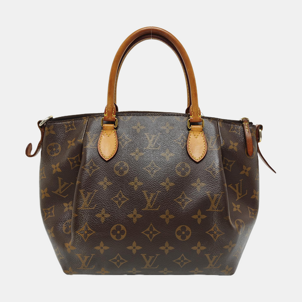 TURENNE Monogram Coated Canvas Brown