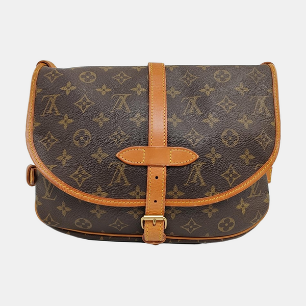 SAUMUR Monogram Coated Canvas Brown