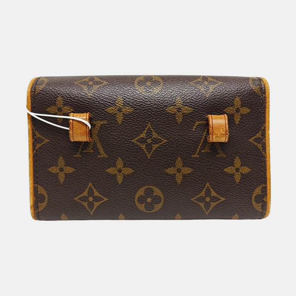 FLORENTINE Monogram Coated Canvas Brown
