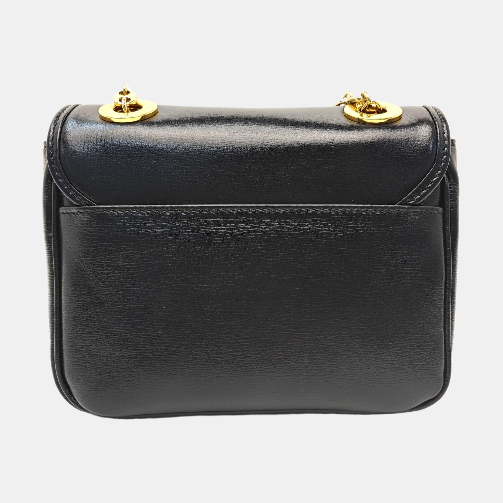 Calfskin Shoulder Bag Small Black