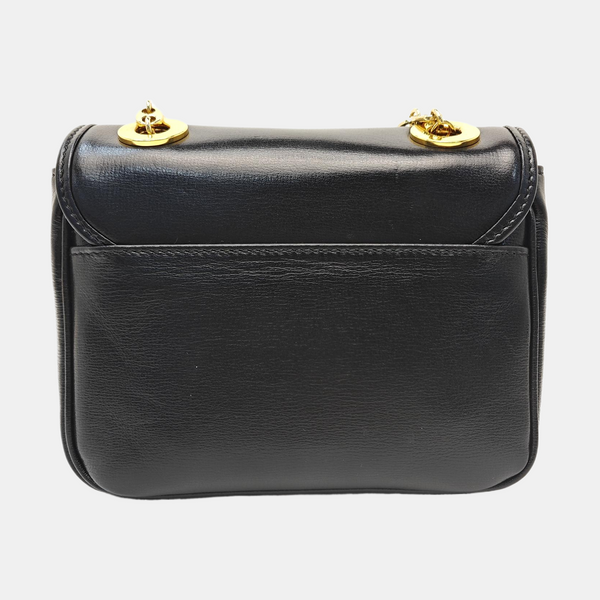Calfskin Shoulder Bag Small Black