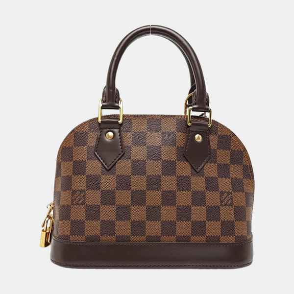 ALMA BB Damier Ebene Coated Canvas Brown