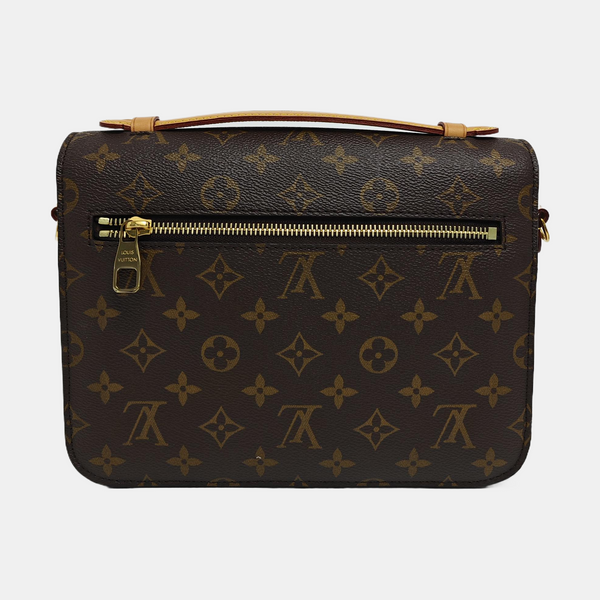MÉTIS MM Monogram Coated Canvas Brown