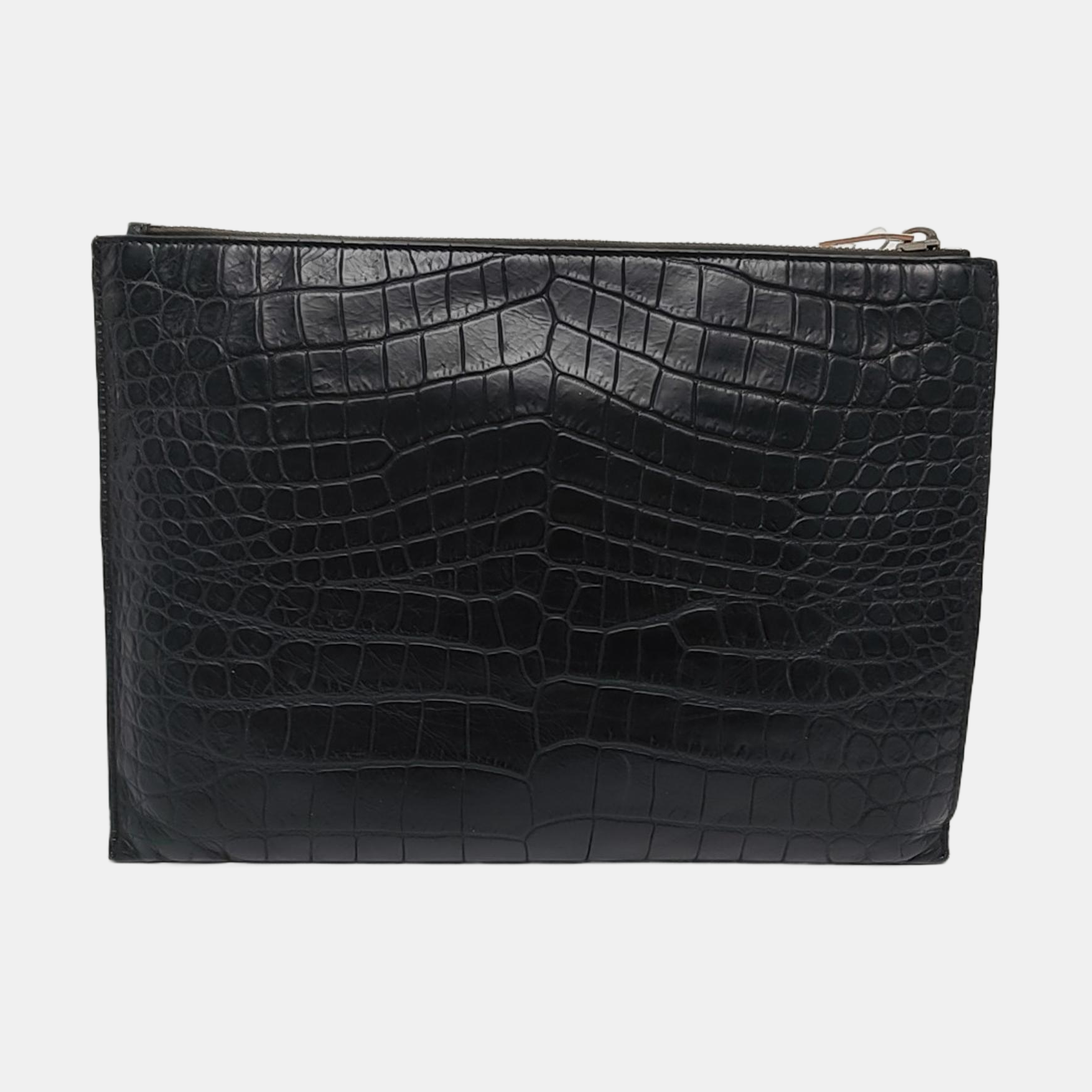 Calfskin Clutch Black