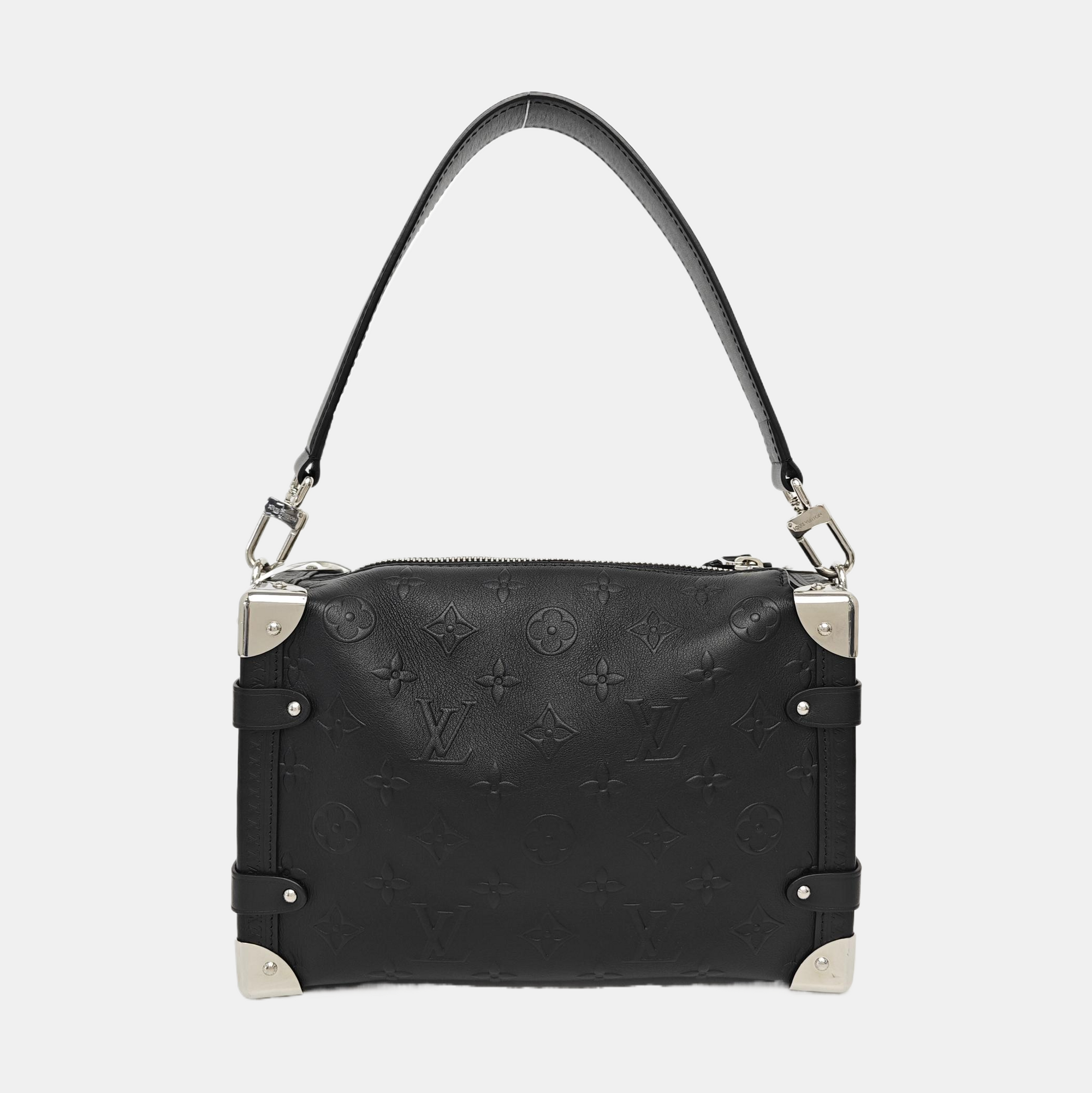 SIDE TRUNK MM Monogram Calfskin Black