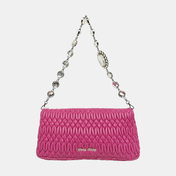 Crystal Quilted Lambskin Red