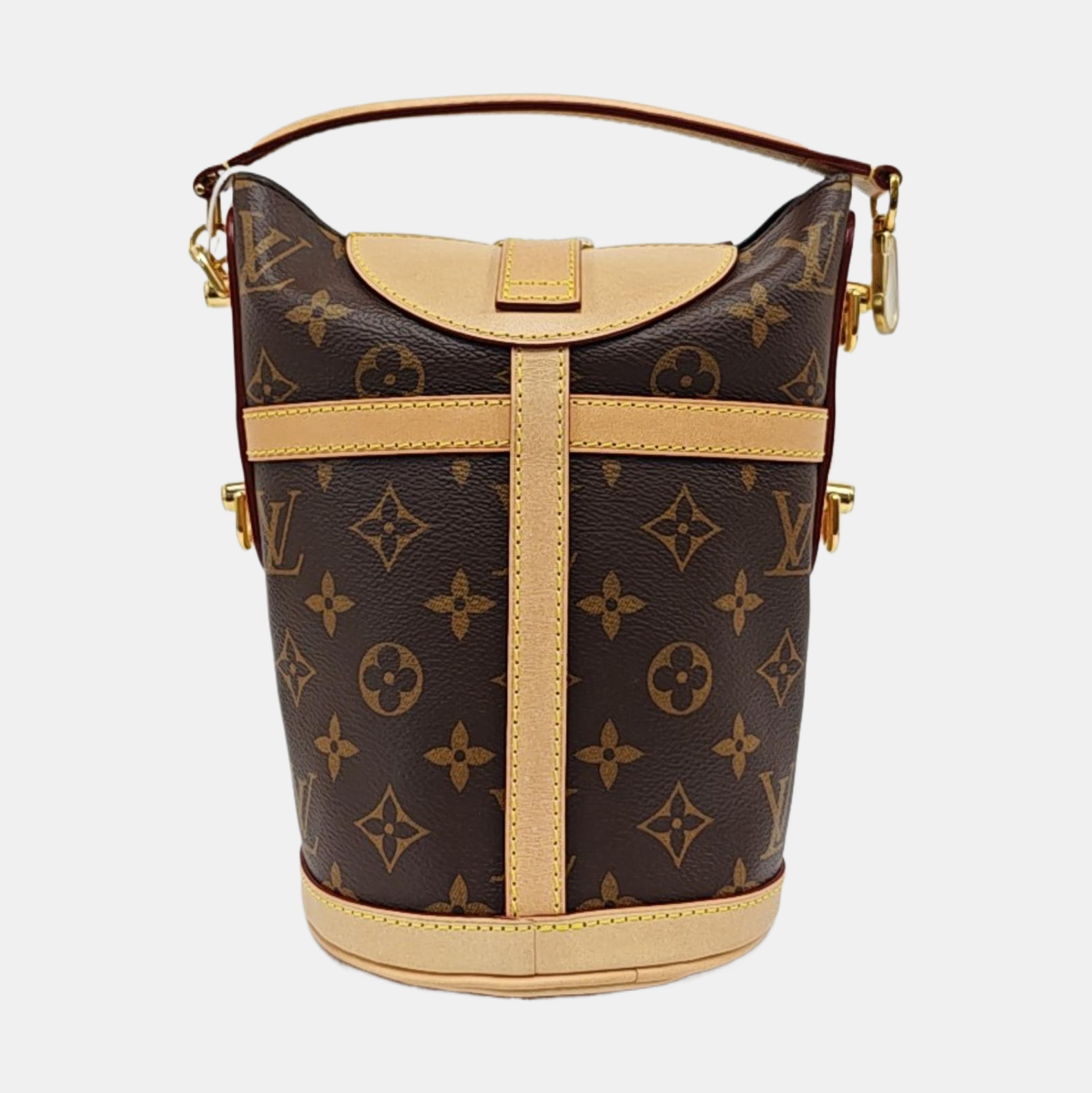 DUFFLE Monogram Coated Canvas Brown