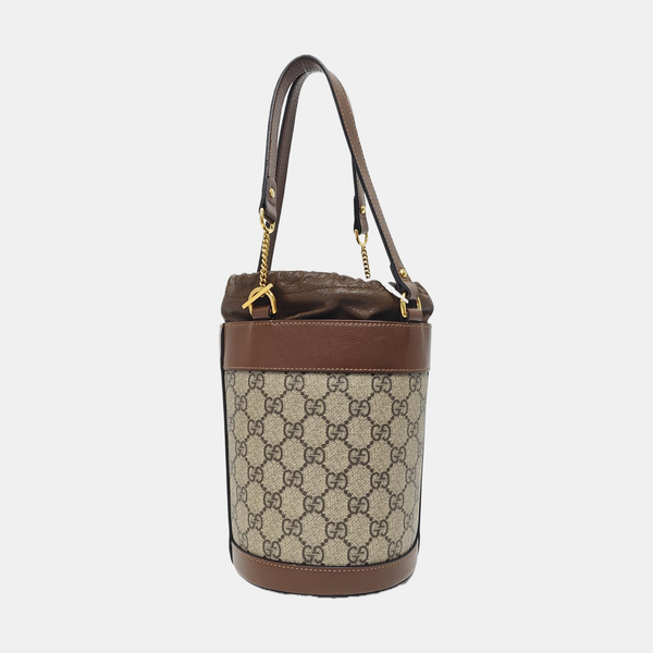 Horsebit 1955 Small Coated Canvas Beige
