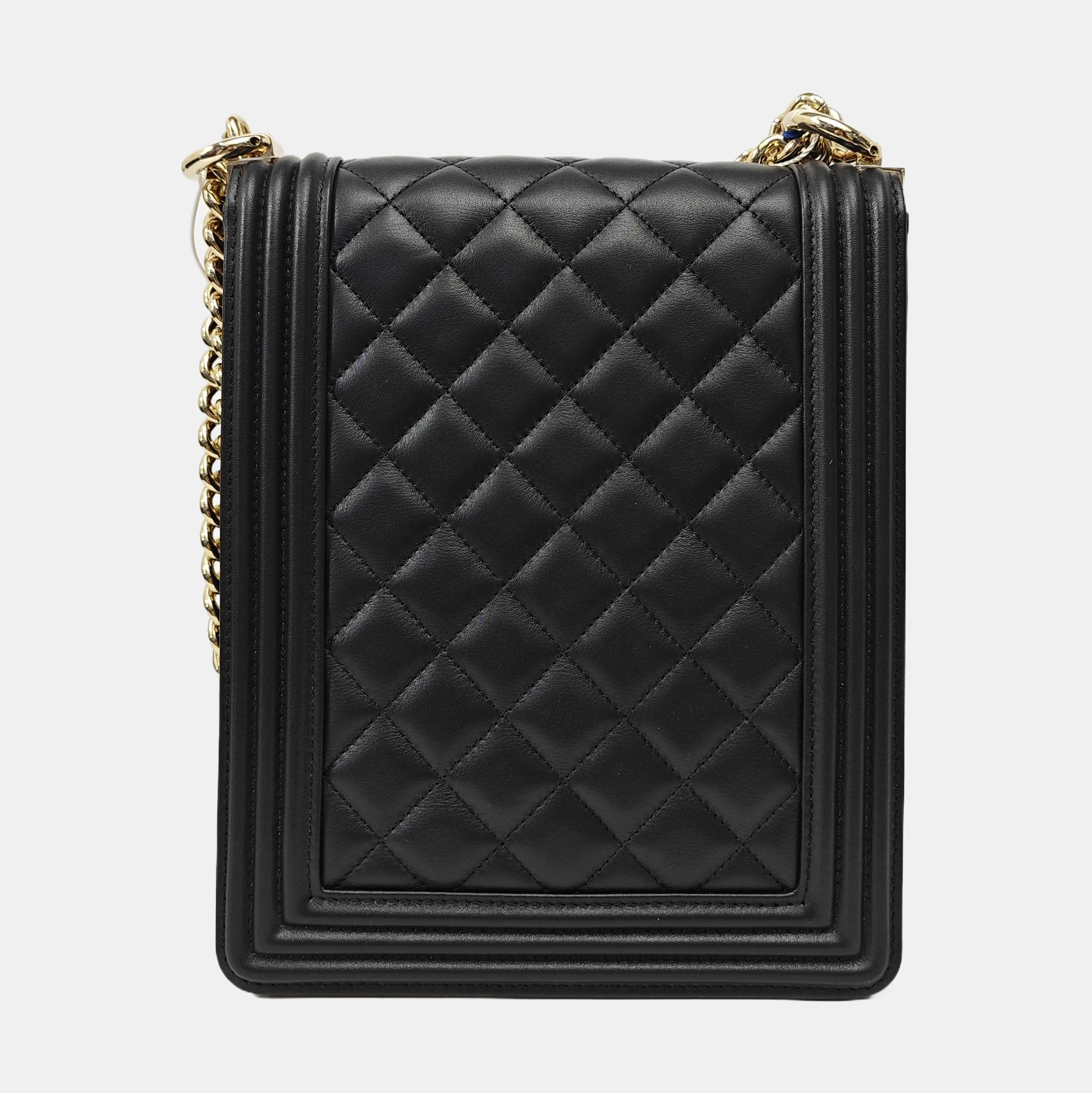 BOY CHANEL Mini Quilted Lambskin Black