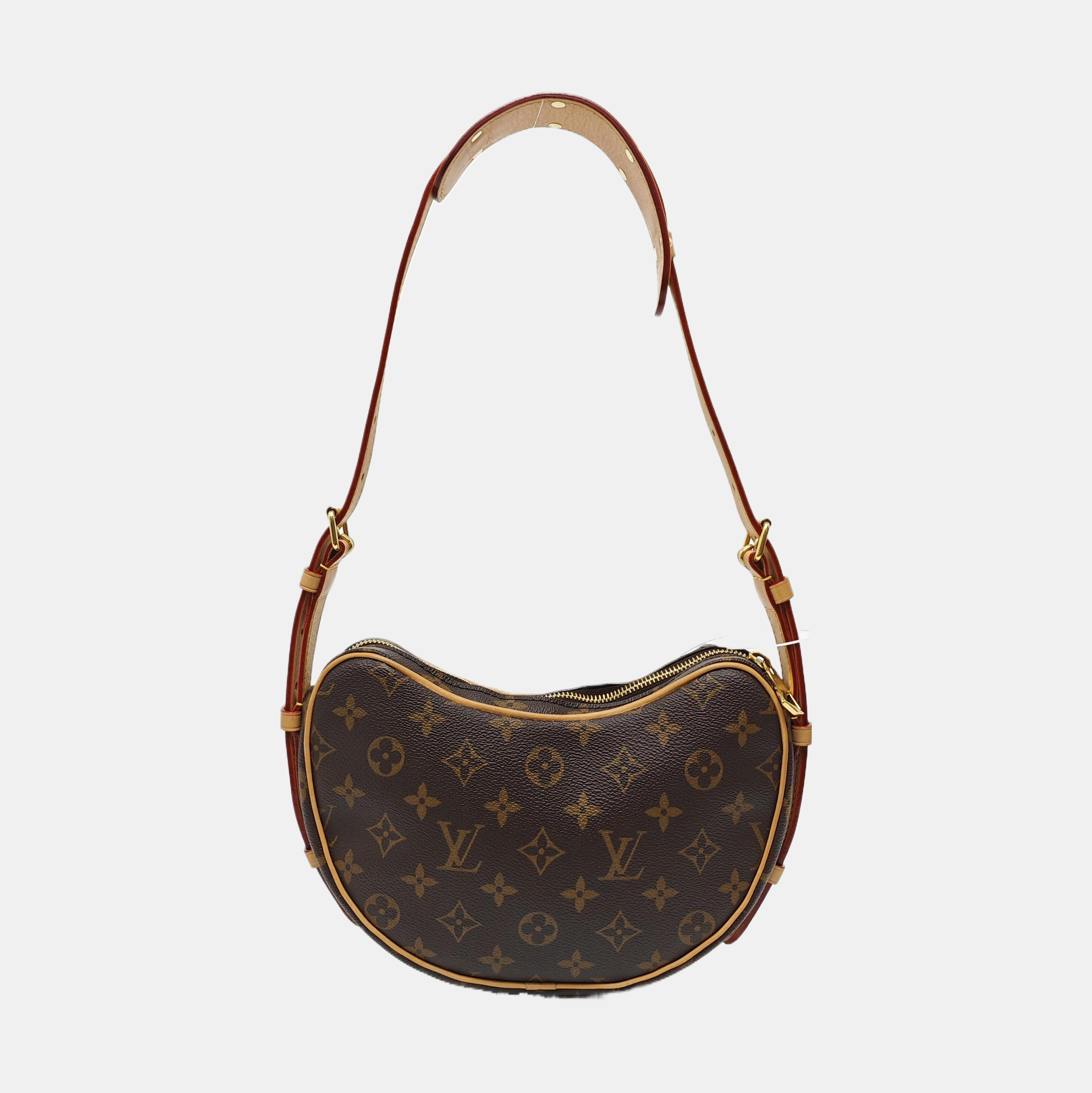 CROISSANT Monogram Coated Canvas Brown