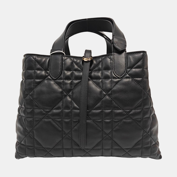 Toujours Medium Cannage Calfskin Black