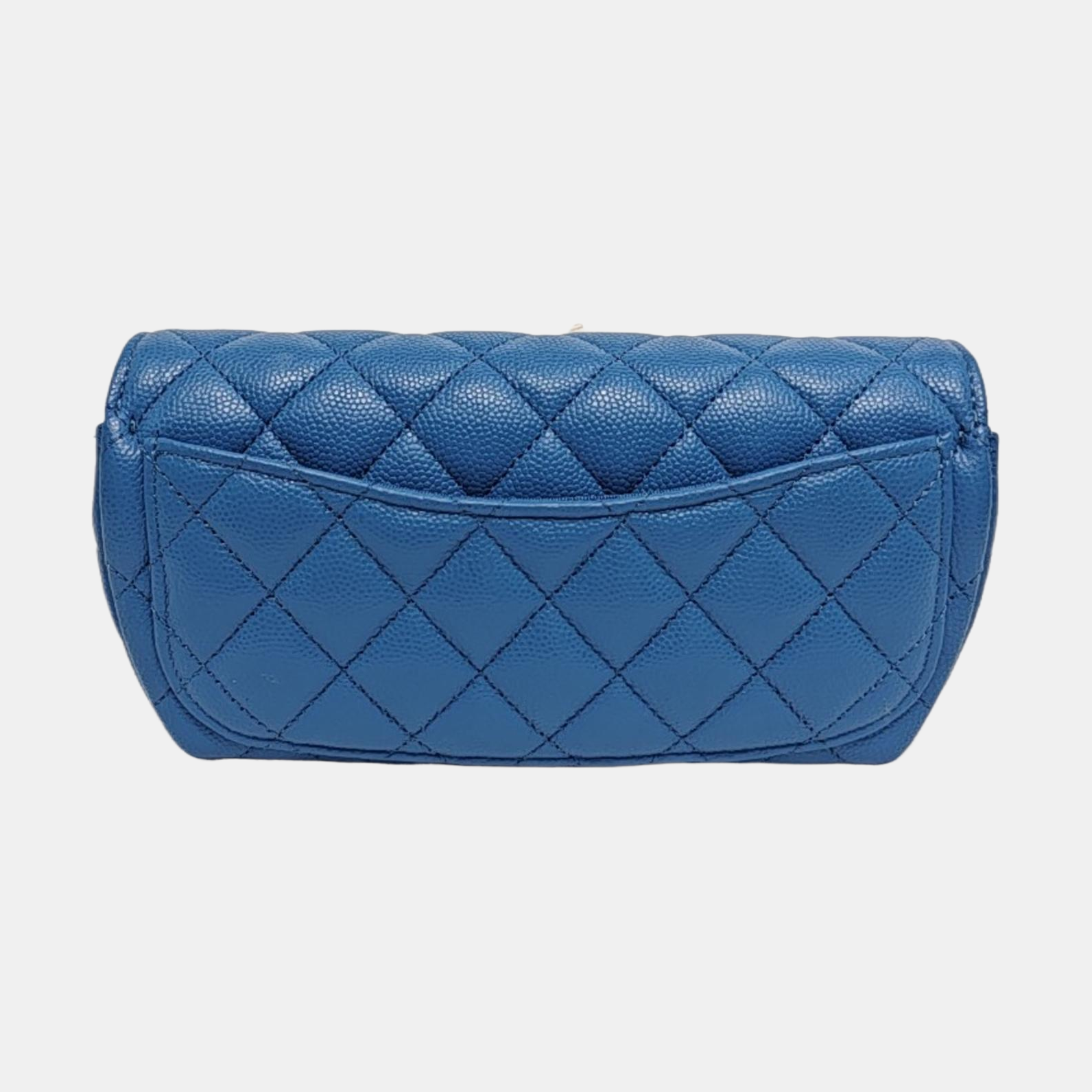 Quilted Grained Calfskin Blue