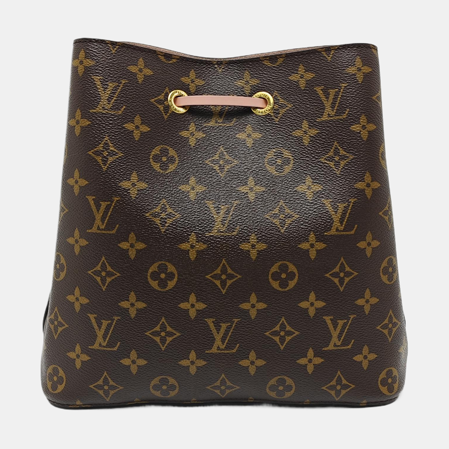 NÉONOÉ MM Monogram Coated Canvas Brown