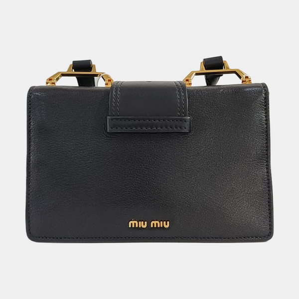 Miu Lady Calfskin Black