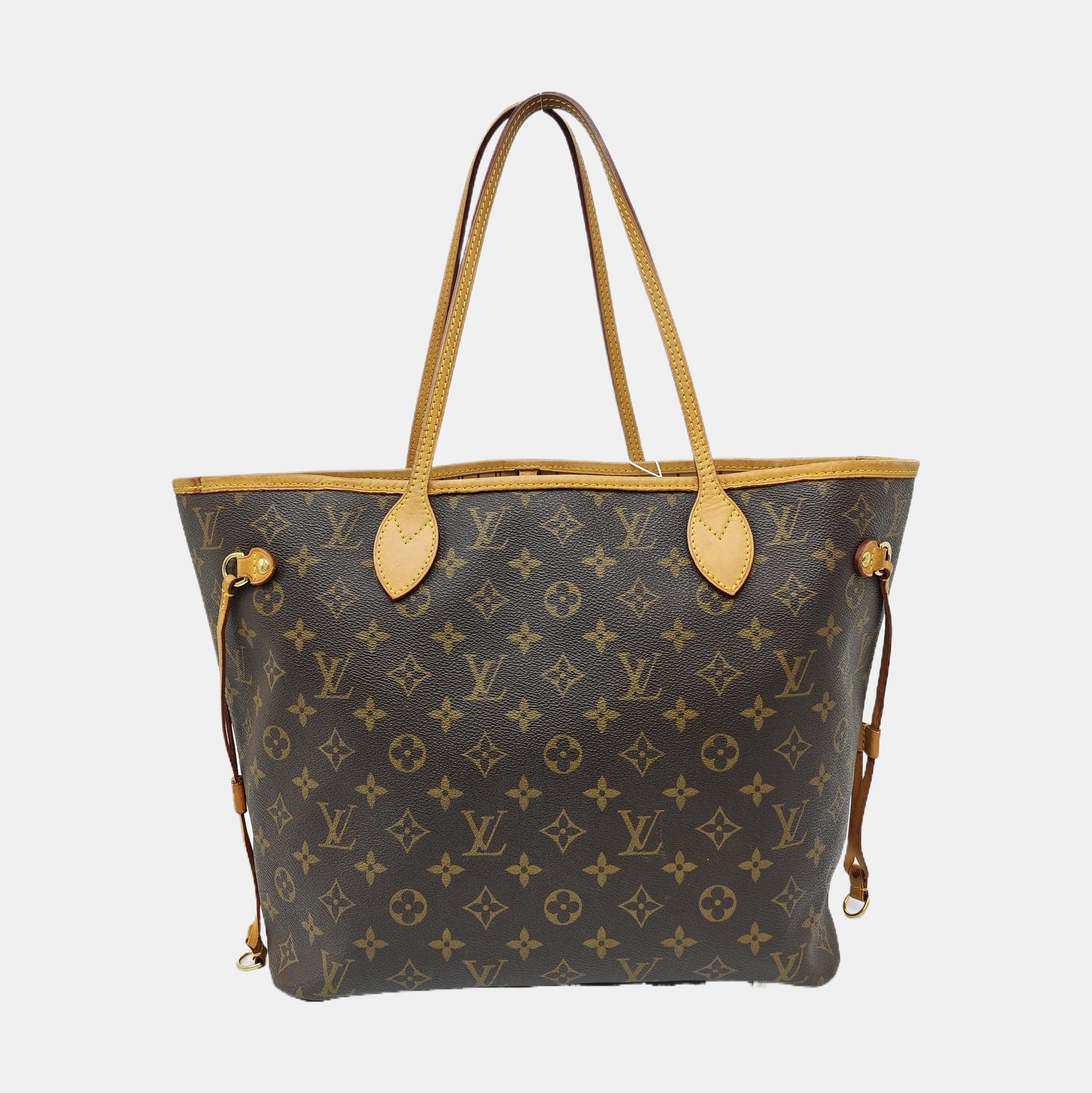 NEVERFULL MM Monogram Coated Canvas Brown