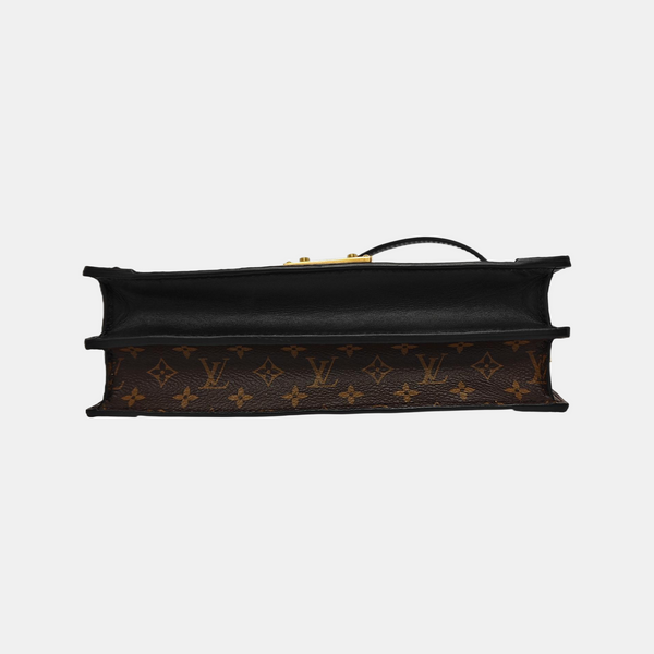 TRUNK Monogram Coated Canvas Brown