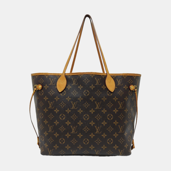NEVERFULL MM Monogram Coated Canvas Brown