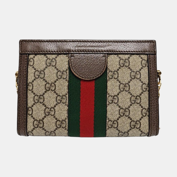 Ophidia Mini Monogram Coated Canvas Beige