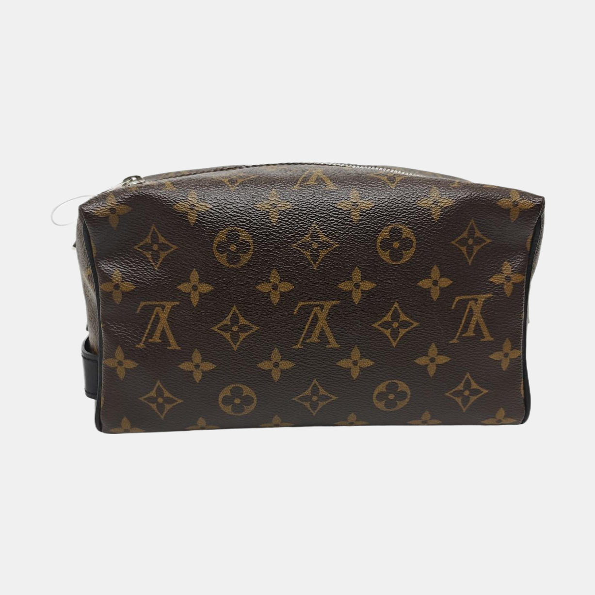 Monogram Coated Canvas Clutch Brown