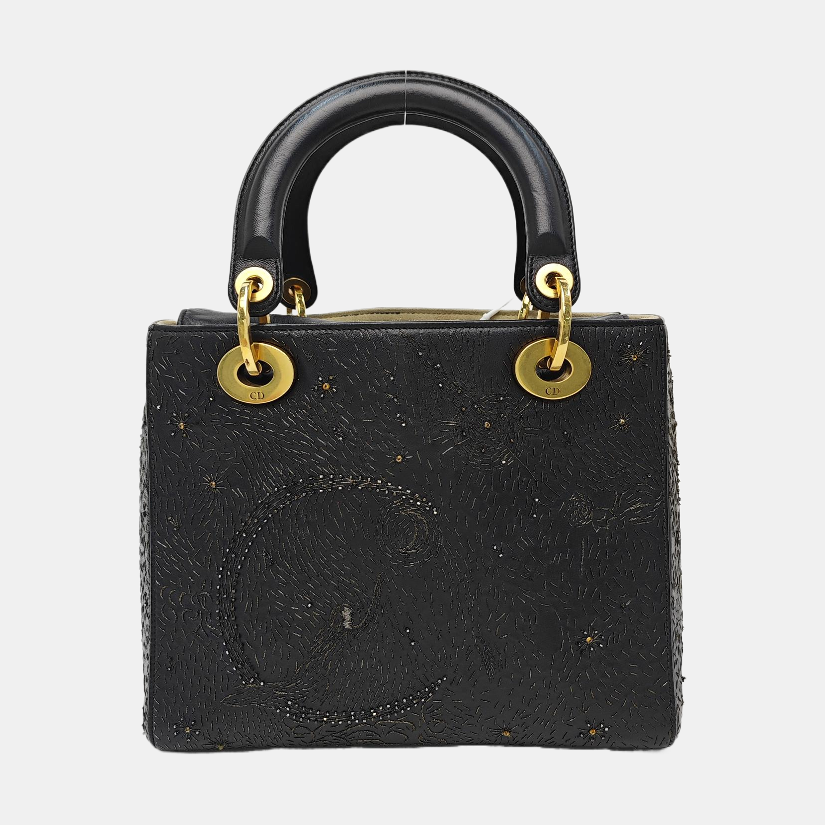 Lady Dior Medium Lambskin Black