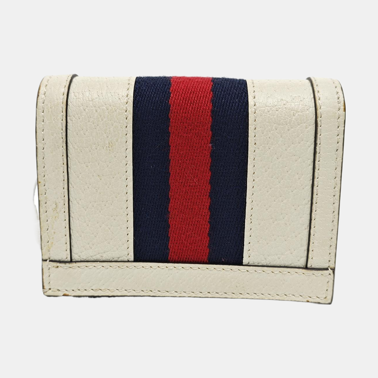 Ophidia Mini Calfskin White Wallet
