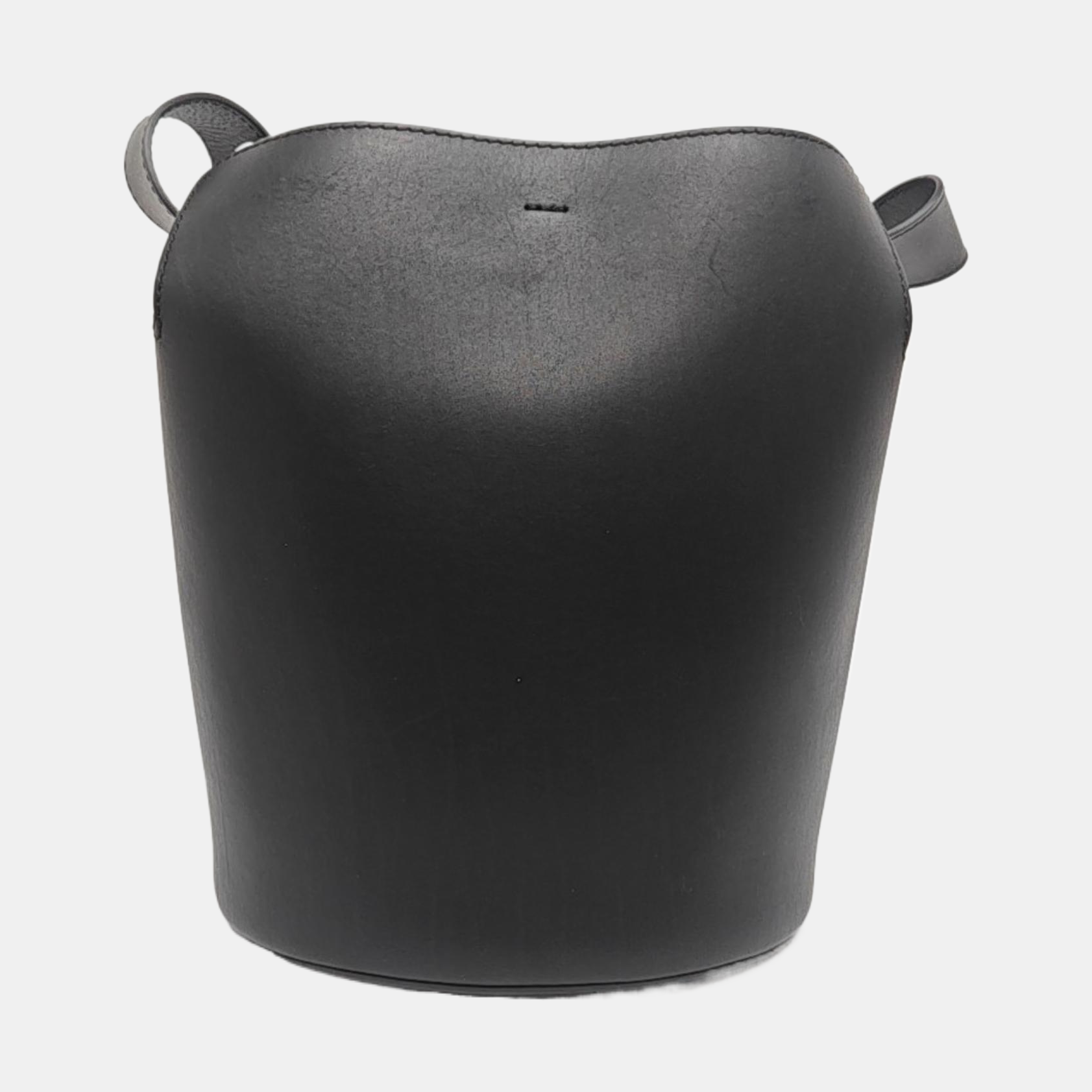 The Bucket Calfskin Black