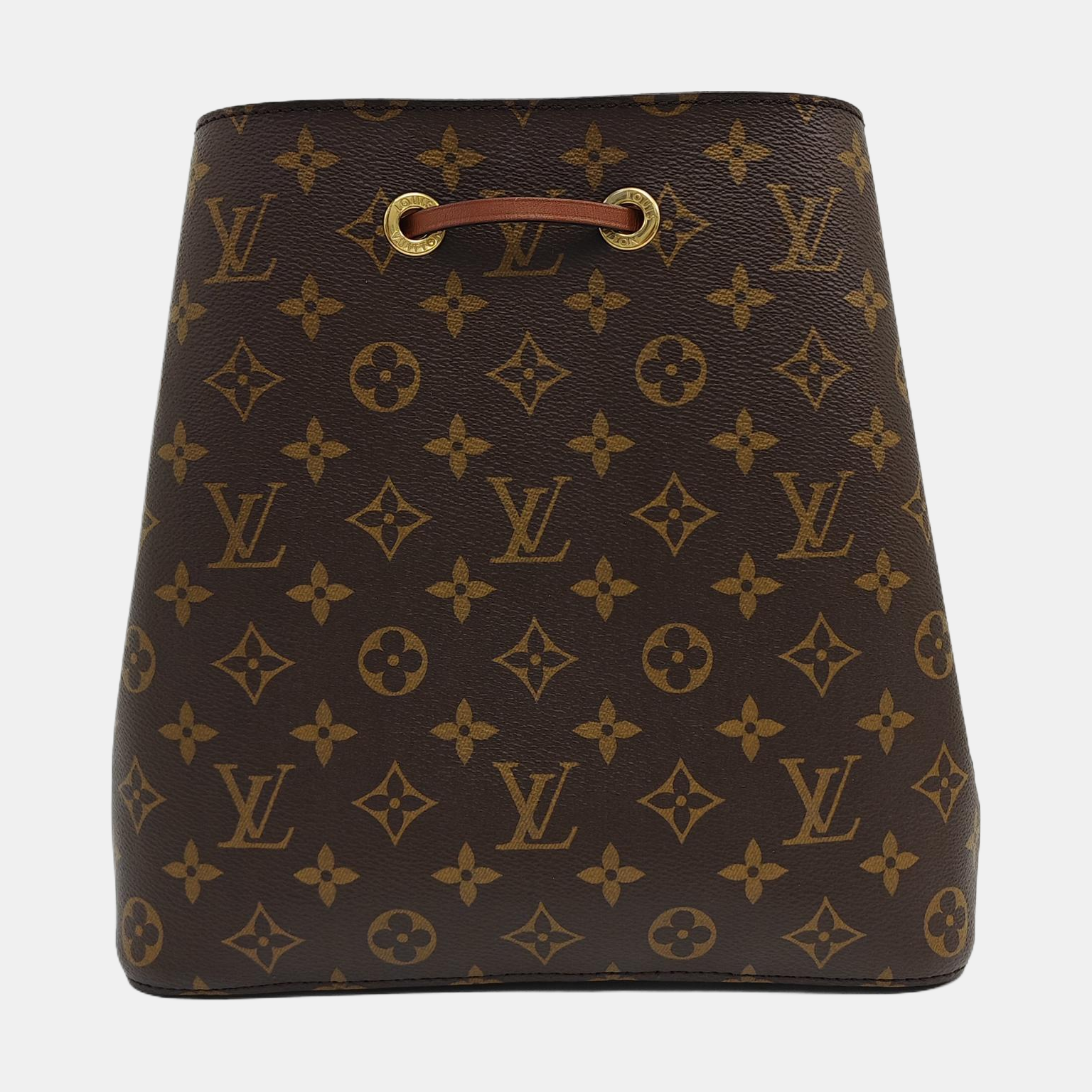 NÉONOÉ MM Monogram Coated Canvas Brown