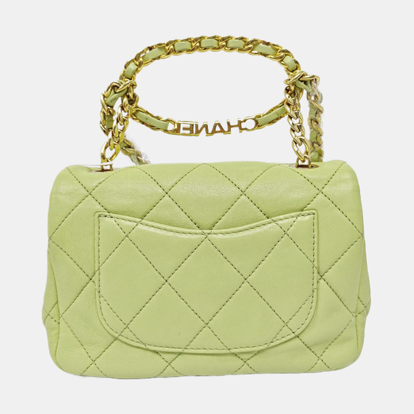 CLASSIC FLAP Mini Quilted Calfskin Green