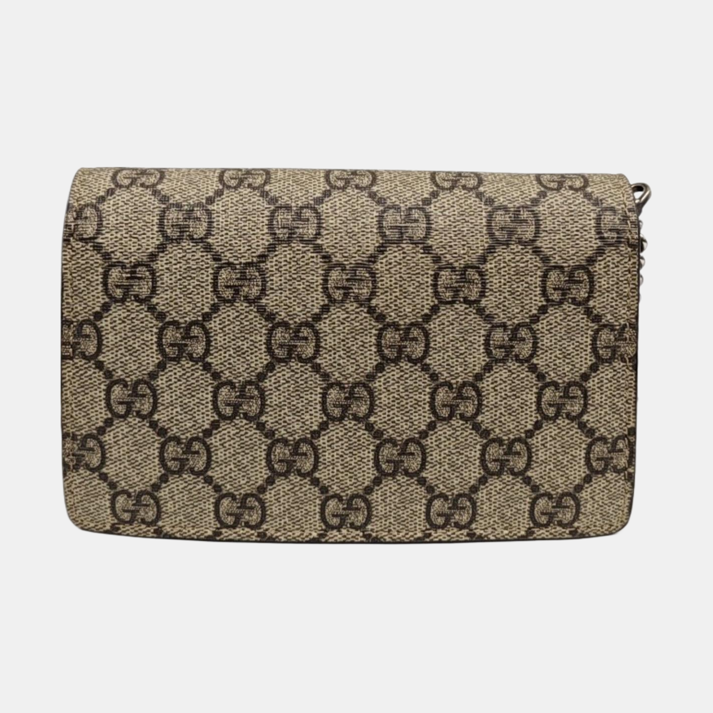 Dionysus Super Mini Monogram Coated Canvas Beige