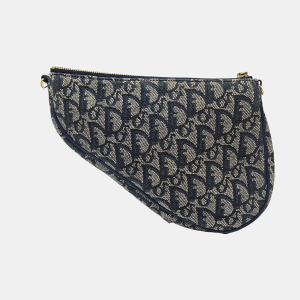 Saddle Mini Oblique Canvas Blue