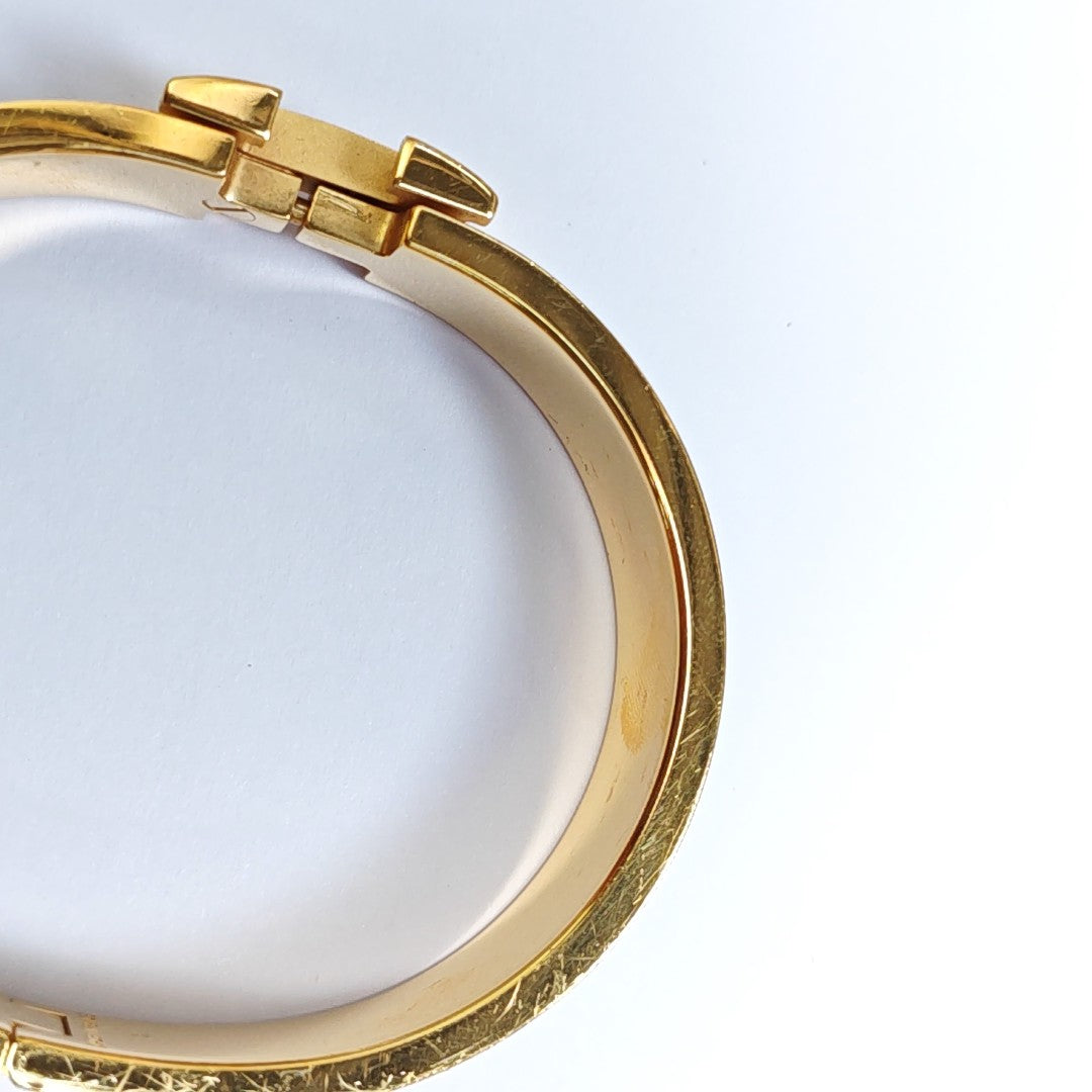 Clic H Metal Gold Bangle