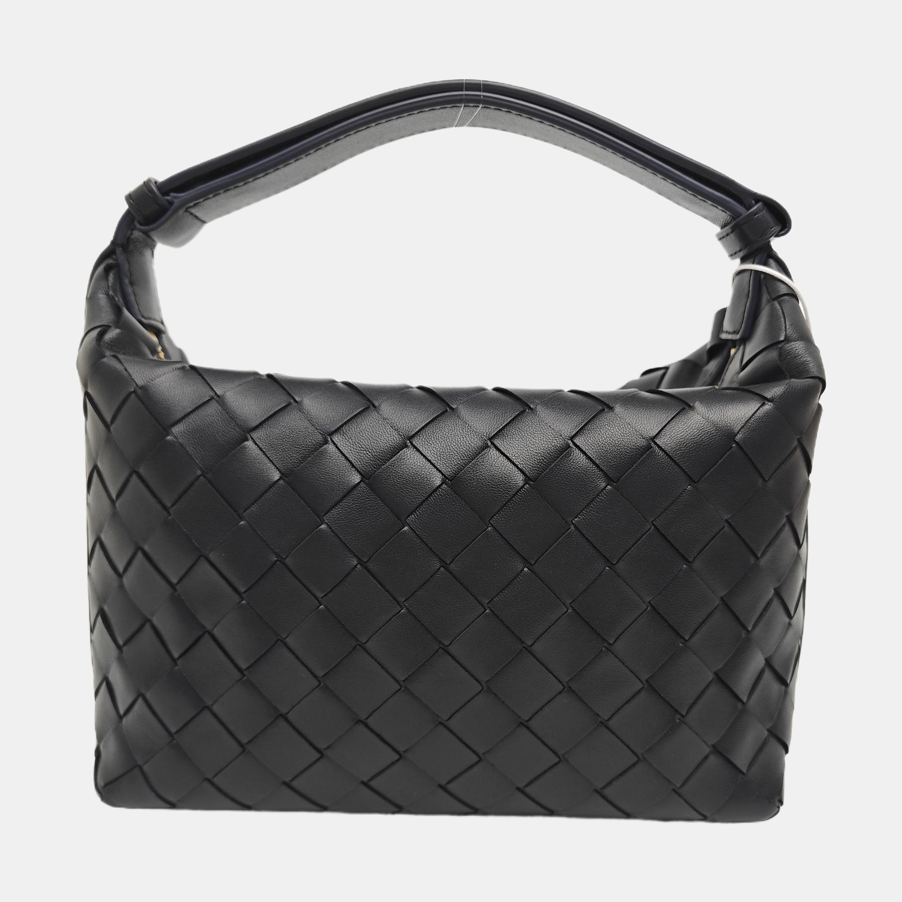 Calfskin Top Handle Bag Black