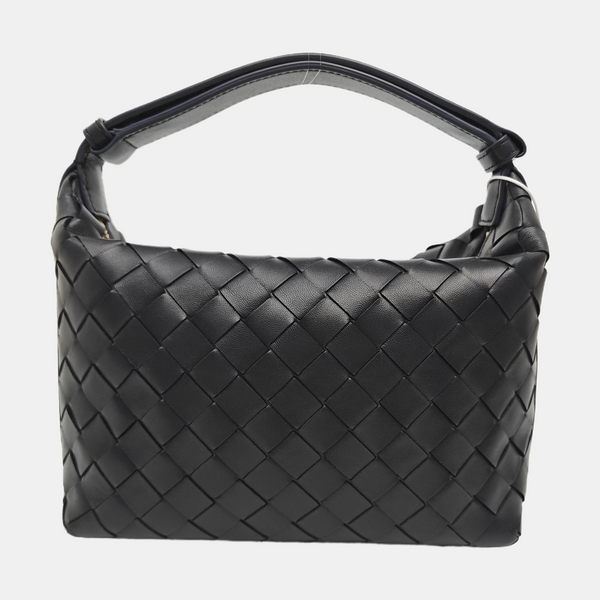 Calfskin Top Handle Bag Black