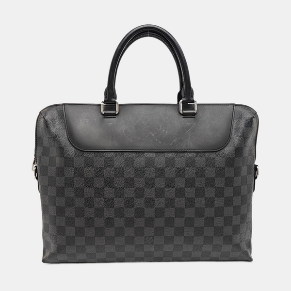 PORTE-DOCUMENTS Damier Graphite Coated Canvas Black