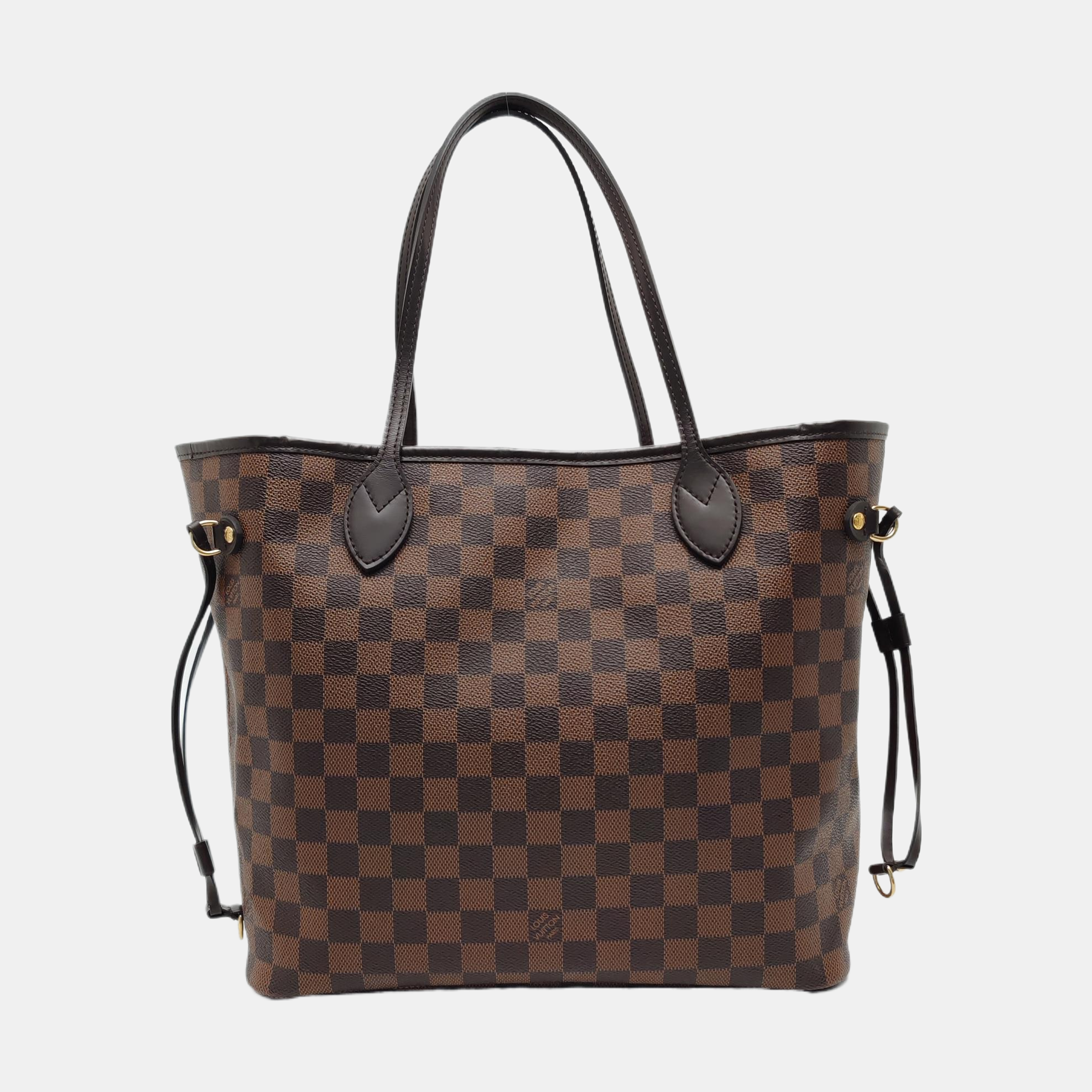 NEVERFULL MM Damier Ebene Coated Canvas Brown