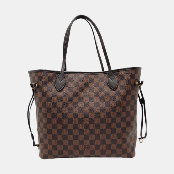 NEVERFULL MM Damier Ebene Coated Canvas Brown