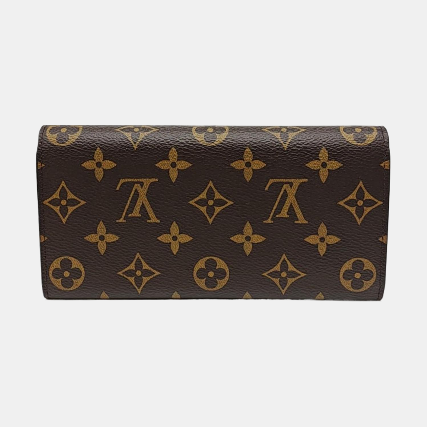 EMILIE Monogram Coated Canvas Brown Wallet