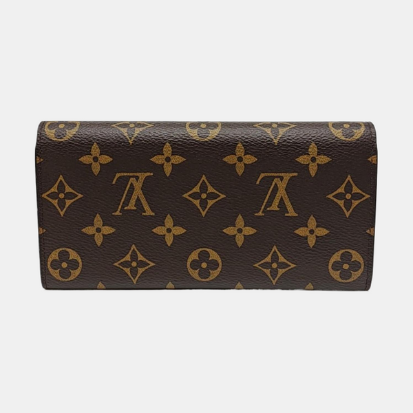 EMILIE Monogram Coated Canvas Brown Wallet