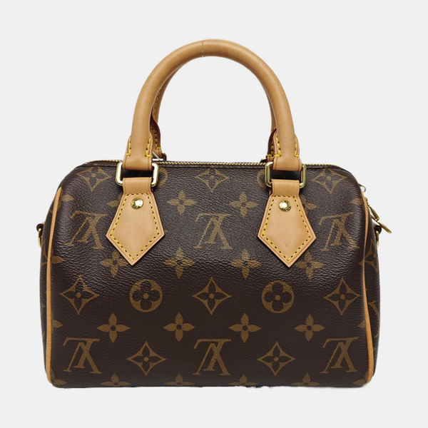 SPEEDY 20 Monogram Coated Canvas Brown