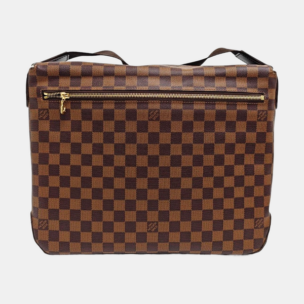 SPENCER Damier Ebene Coated Canvas Brown