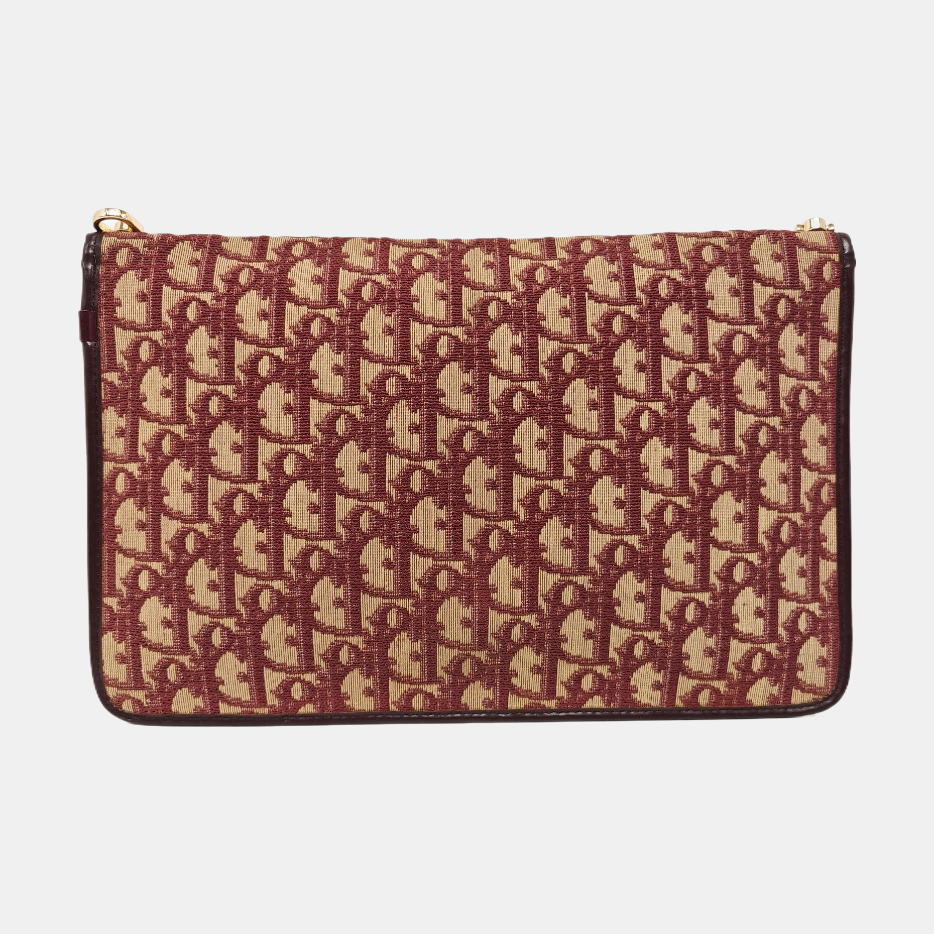 Oblique Canvas Shoulder Bag Red