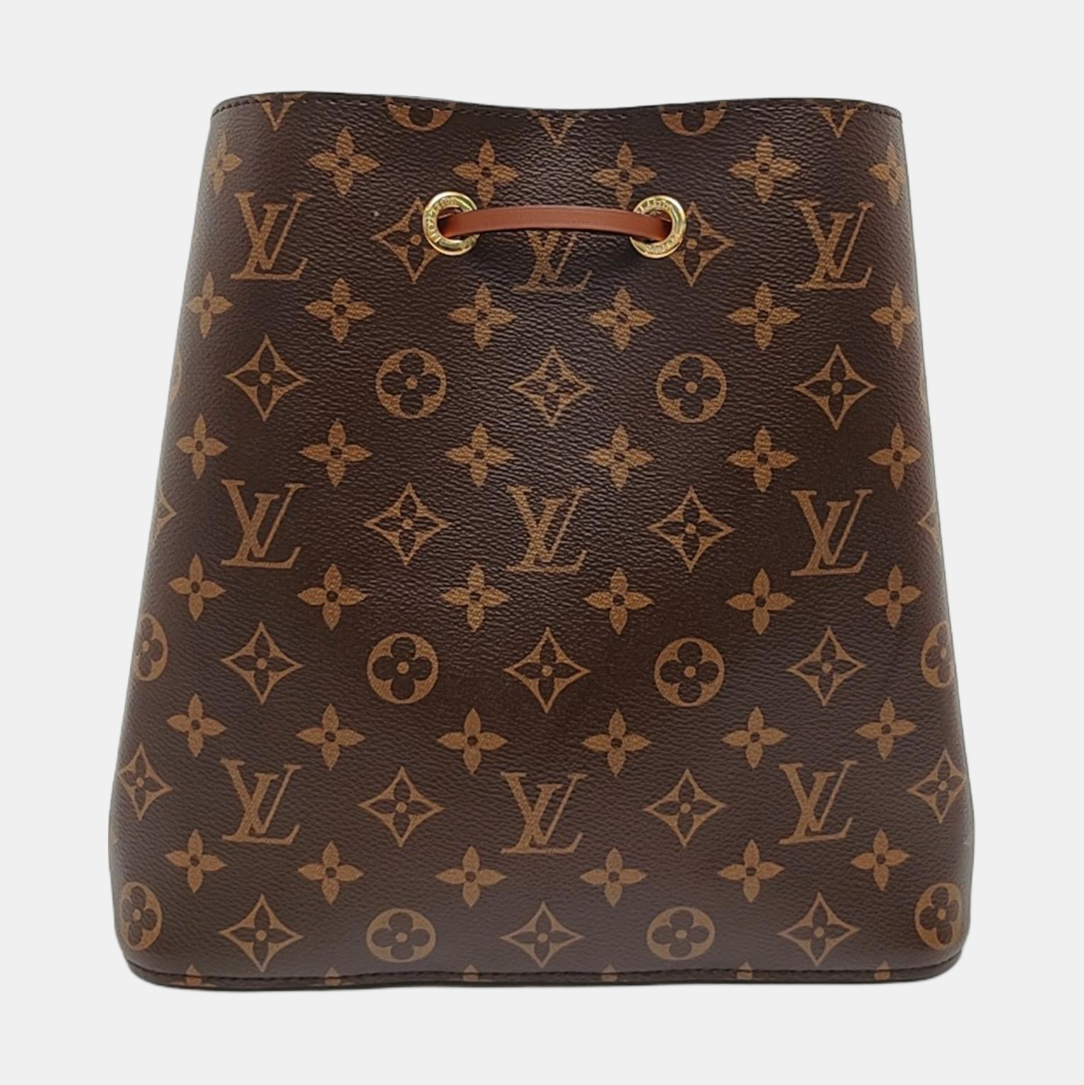 NÉONOÉ MM Monogram Coated Canvas Brown