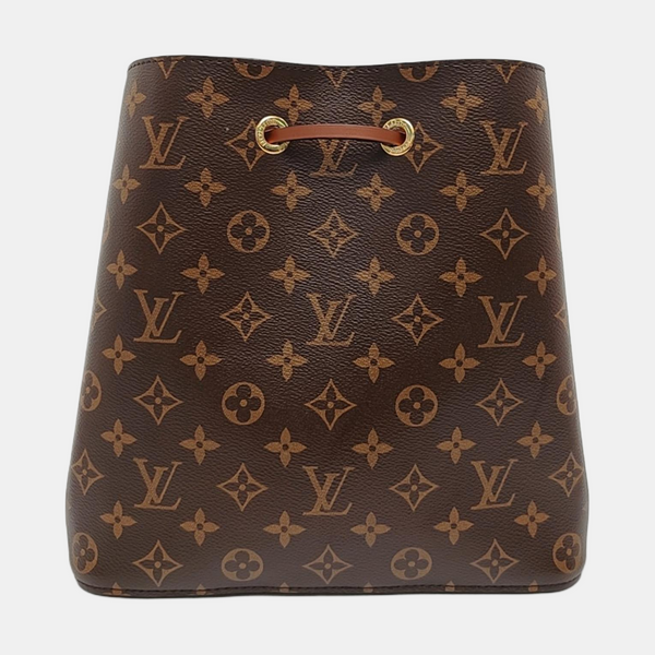 NÉONOÉ MM Monogram Coated Canvas Brown