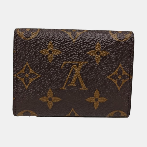 ENVELOPPE Monogram Coated Canvas Brown Wallet