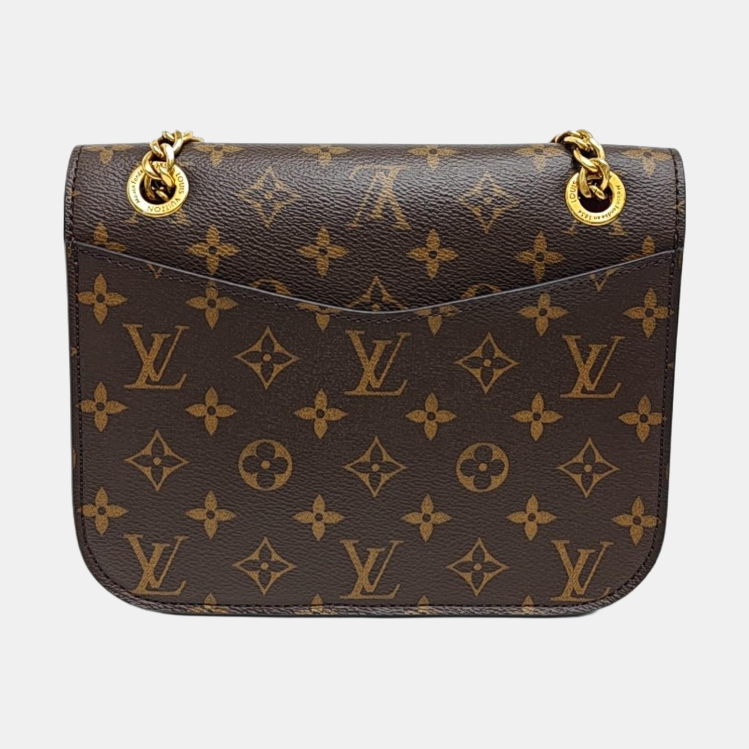 PASSY Monogram Coated Canvas Brown