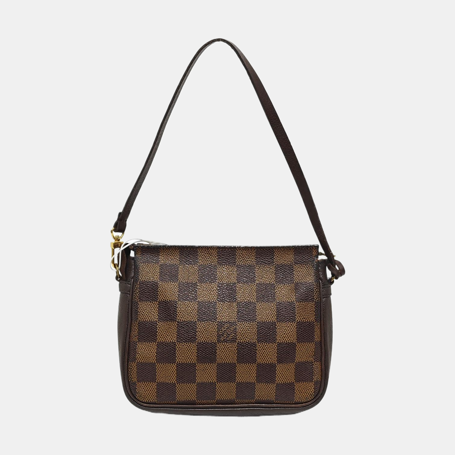 TROUSSE MAKE UP Damier Ebene Coated Canvas Brown