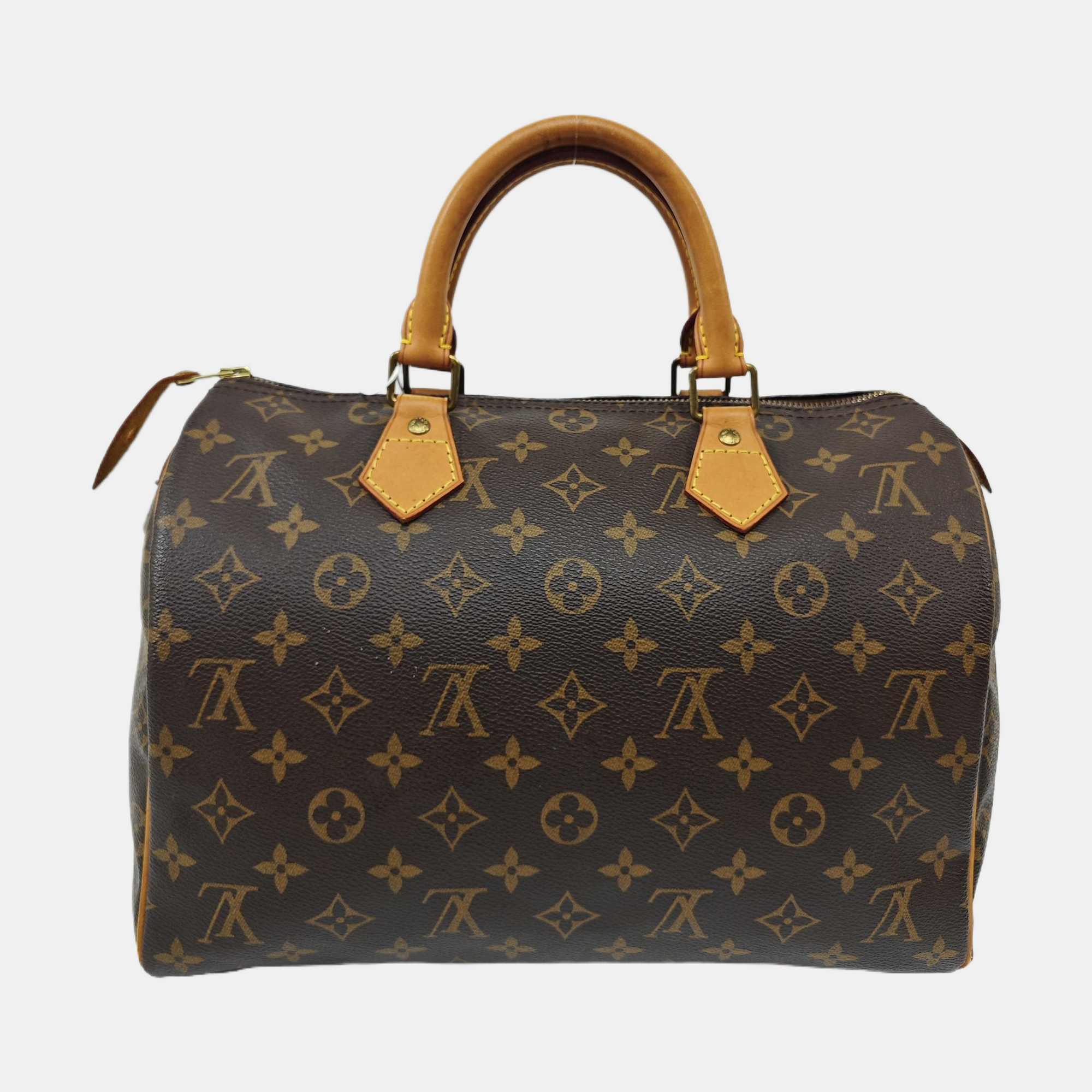 SPEEDY 30 Monogram Coated Canvas Brown
